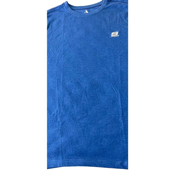 SKETCHERS SHORT SLEEVE CREW NECK T-SHIRT, WOMENS, L, BLUE, NWOT - Picture 7 of 9